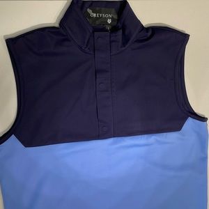 Men’s medium Two- tone blue Greyson golf vest